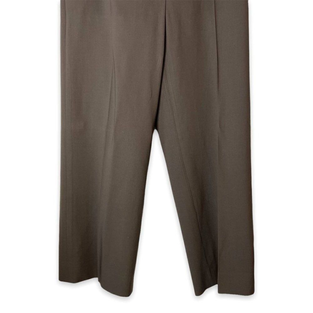 Armani Collezioni Brown Straight Leg Ankle Trouser Pants Size 44 - Picture 4 of 6